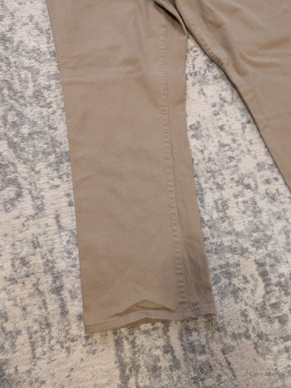 Chaps Khaki Stretch Twill Straight Leg Pants Women's Size 14 Classic Tan - Picture 3 of 9
